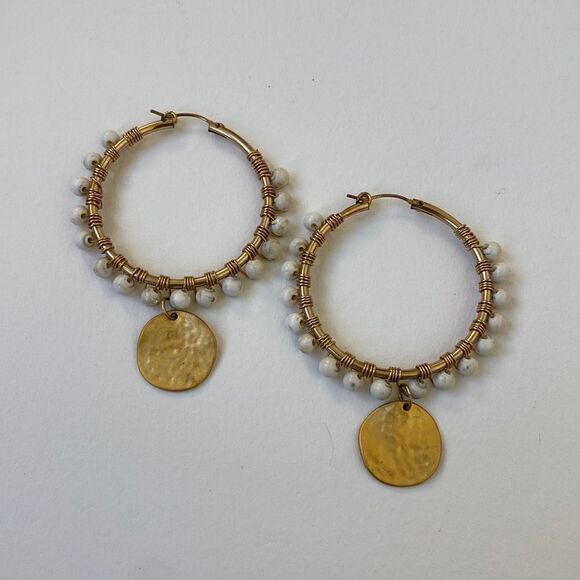 Lovely Lightweight Wrapped Hoop Earrings - Picture 1 of 4